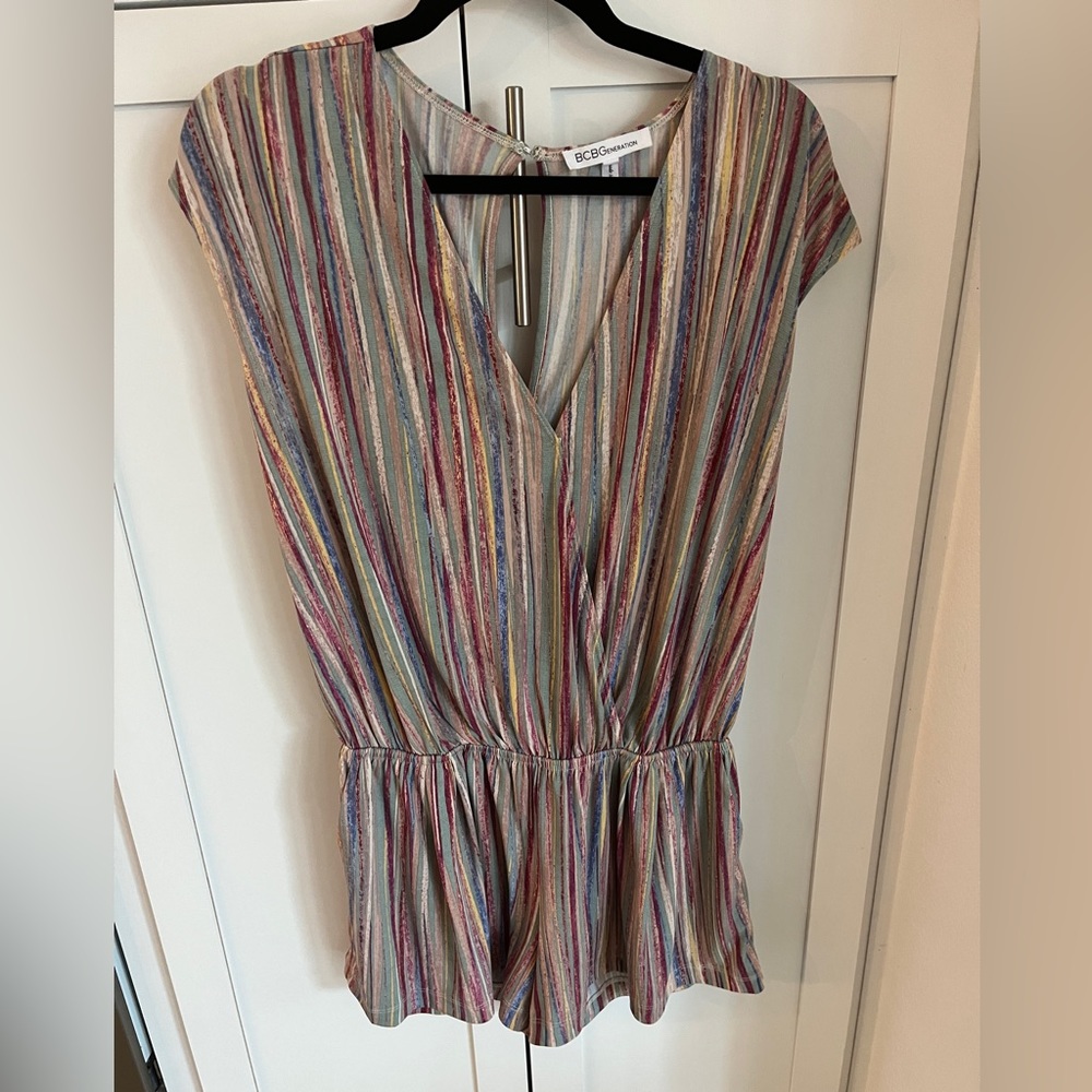 BCBG COLORFUL ROMPER